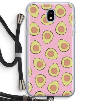 Dancing avocados: Samsung Galaxy J5 (2017) Transparant Hoesje met koord