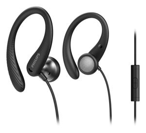 Philips TAA1105BK/00 hoofdtelefoon/headset Bedraad oorhaak, In-ear Sporten Zwart
