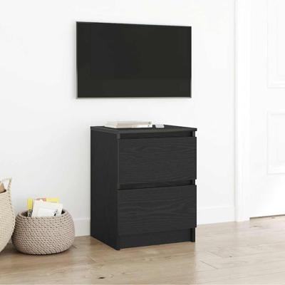 Tv-meubel 40x35x54 cm spaanplaat zwart