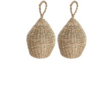 Item international deurstopper JUTE Kegel - 2x - beige - 1,50 kg - deur gewicht - buiten/binnen deur