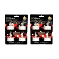 Led theelichtjes - 12x stuks - waxinelichtjes / lampjes