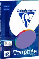 Paars A4 papier 160 gram 50 vel Clairefontaine Trophée