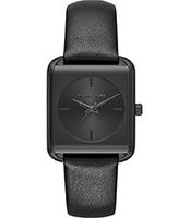 Horlogeband Michael Kors MK2586 Leder Zwart 20mm Horlogeband Michael Kors MK2586 Leder Zwart 20mm