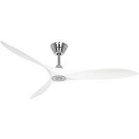 CasaFan ECO AIRSCREW 152 BN-MW Plafondventilator 28 W (Ø x h) 1520 mm x 275 mm Chroom - thumbnail