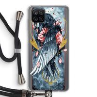 Golden Raven: Samsung Galaxy A12 Transparant Hoesje met koord