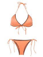 Brigitte bikini dos-nu à broderies - Orange - thumbnail