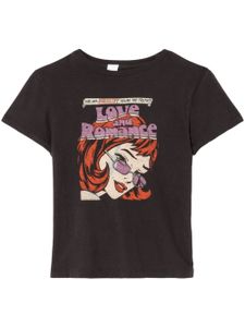 RE/DONE t-shirt Romance en coton - Noir