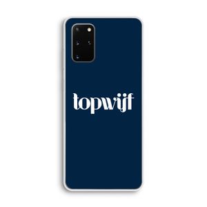 Topwijf Navy: Samsung Galaxy S20 Plus Transparant Hoesje