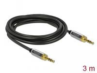 DeLOCK Stereokabel 3,5 mm 3 Pin-stekker > 3,5 mm 3 Pin-stekker