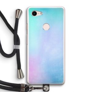 mist pastel: Pixel 3 Transparant Hoesje met koord