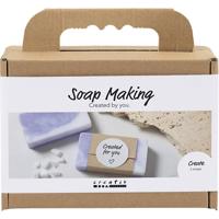 Creativ Company Mini hobbyset zeep maken, vierkant, lichtpaars, 1 doos