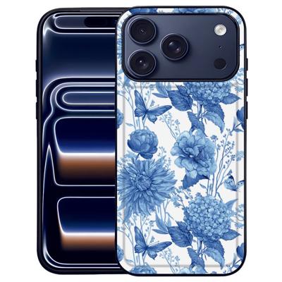Flowers Blue Back Cover iPhone 17 Pro Max