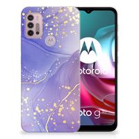 Hoesje maken voor Motorola Moto G30 | G10 Watercolor Paars