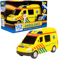 Speelgoed ambulance 18 cm met licht en geluid   -