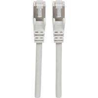Intellinet 736749 RJ45 Netwerkkabel, patchkabel CAT 6A S/FTP 10.00 m Grijs Folie afscherming, Afscherming gevlochten, Halogeenvrij 1 stuk(s)