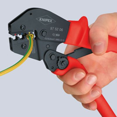 Knipex 97 52 13 97 52 13 Krimptang Ongeïsoleerde buiskabelschoenen, Ongeïsoleerde knelkabelschoenen, Ongeïsoleerde knelverbinders, Ongeïsoleerde