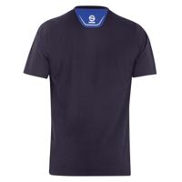 Heren-T-Shirt met Korte Mouwen Sparco TECH STRETCH Marineblauw Maat S