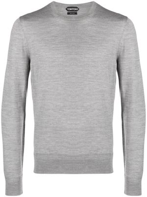 TOM FORD pull en maille fine - Gris