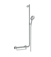 Hansgrohe Raindance Select S doucheset met glijstang 110cm en opbergmand rechts chroom