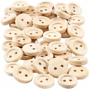 50x Houten knopen 11 mm