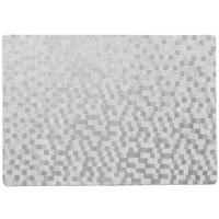 Wicotex luxe tafel placemats Stones - PVC - zilver - 30 x 43 cm - met anti slip - en PU coating Wicotex luxe tafel placemats Stones - PVC - zilver - 30 x 43 cm - met anti slip - en PU coating