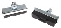 Elvedes remblokken X Groove knijprem 40 x 13 mm zw/zil 2 stuks