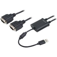 Adapter USB > 2x Serieel USB-adapter