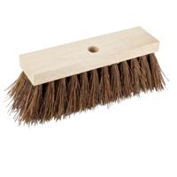 Brumag Bezem kop - Piassava - extra sterk - FSC hout - bruin - 30 cm   -