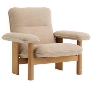 Audo Copenhagen Brasilia fauteuil naturel eiken Bouclé 02