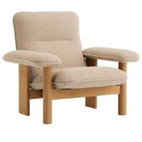 Audo Copenhagen Brasilia fauteuil naturel eiken Bouclé 02