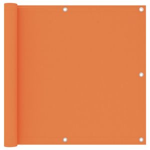 VidaXL Balkonscherm 90x500 cm oxford stof oranje