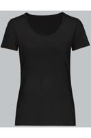 TRIGEMA Slim Fit T-Shirt ronde hals zwart, Effen - thumbnail