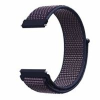 Sport Loop nylon bandje - Navy / donkerpaars gemêleerd - Samsung Galaxy Watch - 42mm