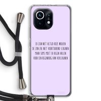 Regenboog: Xiaomi Mi 11 Transparant Hoesje met koord