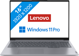 Lenovo ThinkBook 16 Laptop 40,6 cm (16") WUXGA AMD Ryzen™ 5 7530U 16 GB DDR4-SDRAM 256 GB SSD Wi-Fi 6 (802.11ax) Windows 11 Pro Grijs