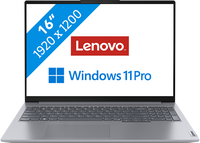 Lenovo ThinkBook 16 Laptop 40,6 cm (16") WUXGA AMD Ryzen™ 5 7530U 16 GB DDR4-SDRAM 256 GB SSD Wi-Fi 6 (802.11ax) Windows 11 Pro Grijs - thumbnail