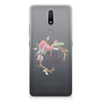 Nokia 2.4 Telefoonhoesje met Naam Boho Text Nokia 2.4 Telefoonhoesje met Naam Boho Text