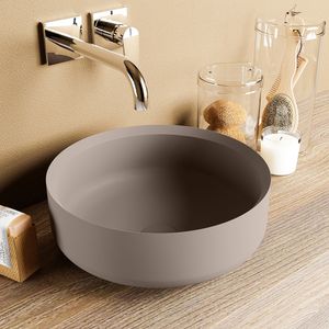 Waskom Mondiaz Coss | 36 cm | Solid Surface | Vrijstaand | Rond | Smoke