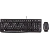 Logitech MK120 Set met toetsenbord en muis USB Spatwaterdicht QWERTY, US-Engels Zwart