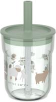 Kinderglas mio 250 ml met rietje little farm Mepal - Mepal