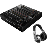 Pioneer DJ DJM-V10 + Pioneer HDJ-X10-S DJ koptelefoon zilver