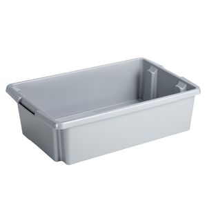 Sunware opslagbox kunststof 30 liter lichtgrijs 59 x 39 x 17 cm