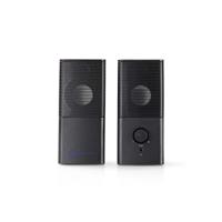 Nedis Gaming Speaker | 2.0 | 3,5 mm Male | 12 W | 1 stuks - GSPR10020BK GSPR10020BK - thumbnail