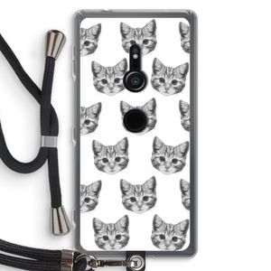Kitten: Sony Xperia XZ2 Transparant Hoesje met koord