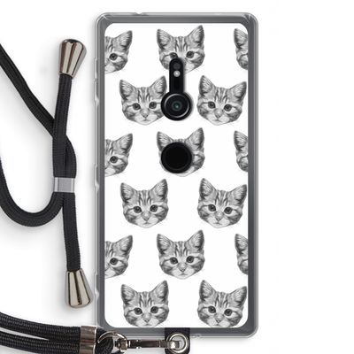 Kitten: Sony Xperia XZ2 Transparant Hoesje met koord