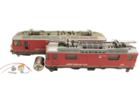 micromotor HSB001C motor ombouwset voor Bemo Ge 4/4 II / III (Ronde Mashimamotor met Schnittstelle en vliegwiel)