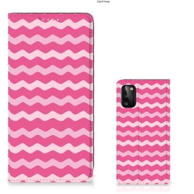 Samsung Galaxy A41 | Hoesje met Magneet | Waves Pink