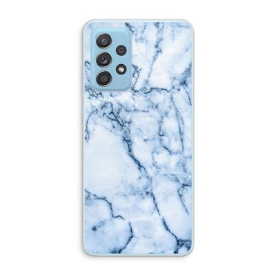 Blauw marmer: Samsung Galaxy A73 Transparant Hoesje