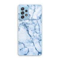 Blauw marmer: Samsung Galaxy A73 Transparant Hoesje