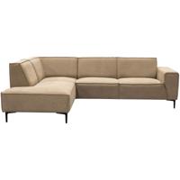 Leen Bakker - Hoekbank Romy Links - Stof - Beige - 191x258x80 Cm